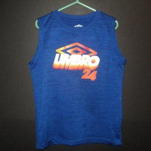 Umbro 24 Boy's Tank Top Size Small, 6/7 Heat Gear Royal Blue Sleeveless
